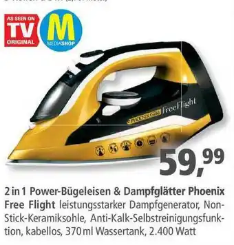 Pfennigpfeiffer 2in1 Power-bügeleisen & Dampfglätter Phoenix Free Flight Angebot