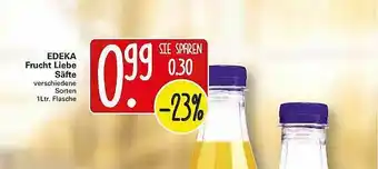 WEZ Edeka Frucht Liebe Säfte Angebot