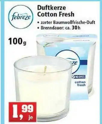 Thomas Philipps Febreze Duftkerze Cotton Fresh Angebot