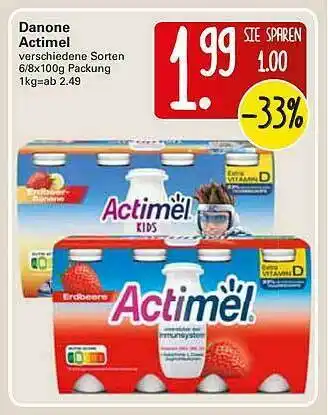 WEZ Danone Actimel Angebot