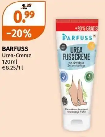 Müller BARFUSS Urea-Creme 120 ml Angebot