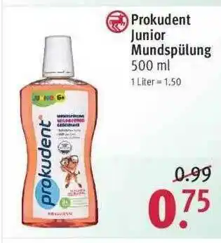 Rossmann Prokudent Junior Mundspülung Angebot