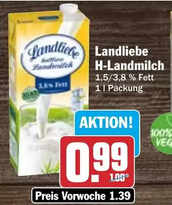 Hit Landliebe Landliebe 1 l Packung Angebot