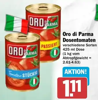 Hit Oro di Parma Dosentomate 425 ml Dose Angebot