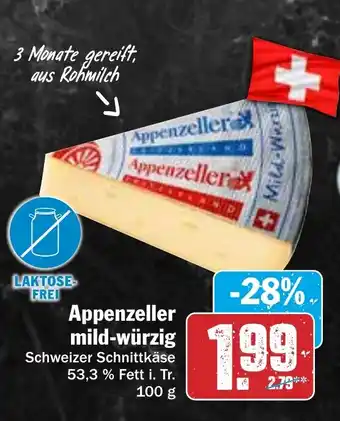 Hit Appenzeller mild-würzig 100 g Angebot