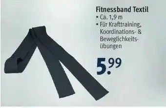 Rossmann Fitnessband Textil Angebot