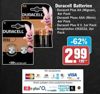 HIT Duracell Batterien Angebot