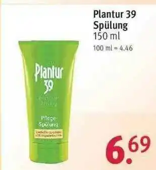 Rossmann Plantur 39 Spülung Angebot