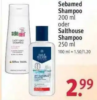 Rossmann Sebamed Shampoo Oder Salthouse Shampoo Angebot