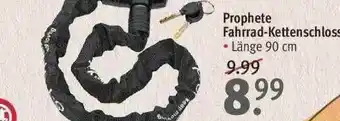 Prophete Fahrrad-kettenschloss Angebot bei Rossmann