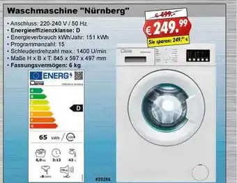 Stabilo Fachmarkt Waschmaschine „nürnberg” Angebot