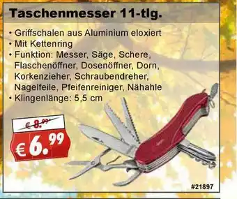 Stabilo Fachmarkt Taschenmesser 11-tlg Angebot