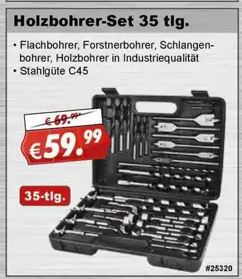 Stabilo Fachmarkt Holzbohrer-set 35 Tlg. Angebot