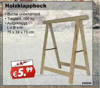 Stabilo Fachmarkt Holzklappbock Angebot