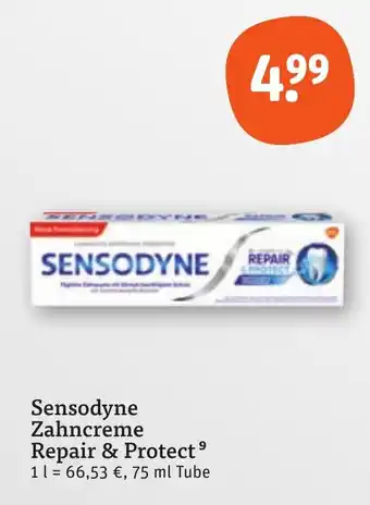 tegut Sensodyne Zahncreme Repair & Protect 75 ml Tube Angebot