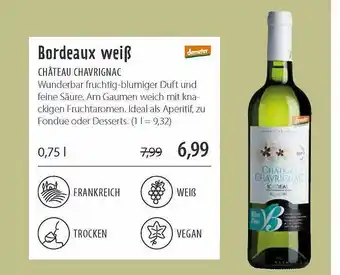 Superbiomarkt Demeter Bordeaux Weiß Château Chavrignac Angebot