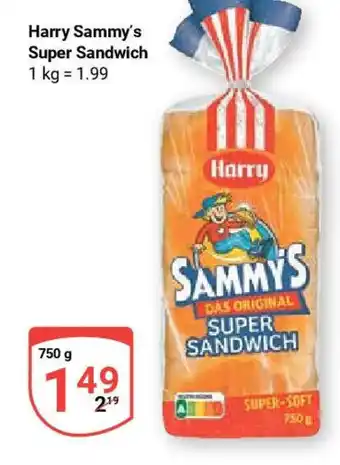 Globus Harry Sammy's Super Sandwich 750 g Angebot