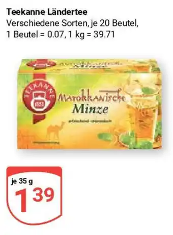 Globus Teekanne Ländertee 35 g Angebot