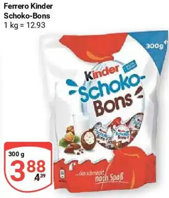 Globus Ferrero Kinder Schoko-Bons 300 g Angebot