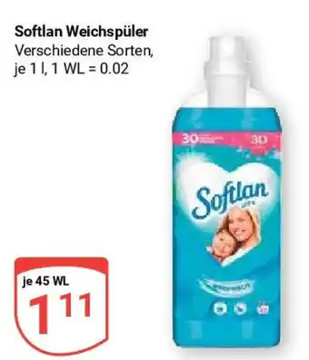 Globus Softlan Weichspüler 45 WL Angebot