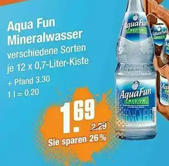 V Markt Aqua Fun Mineralwasser Angebot