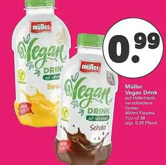 WEZ Müller Vegan Drink Angebot