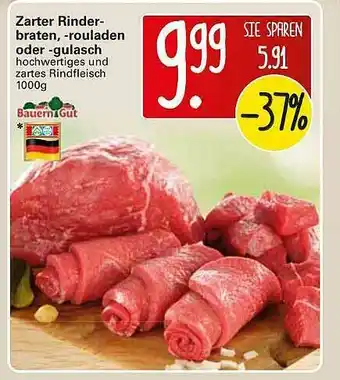 WEZ Zarter Rinderbraten, -rouladen Oder -gulasch Angebot