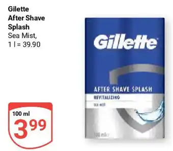 Globus Gilette After Shave Splash Sea Mist 100 ml Angebot