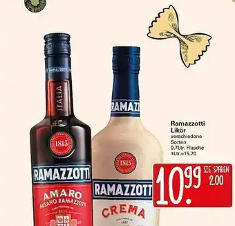 WEZ Ramazzotti Likör Angebot