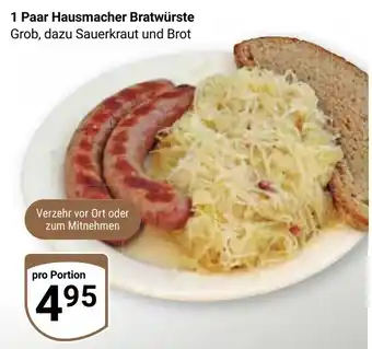 Globus 1 Paar Hausmacher Bratwürste Angebot