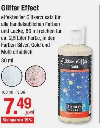 V Baumarkt Glitter Effect Angebot