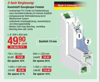 V Baumarkt Kunststoff-energiespar-fenster Angebot