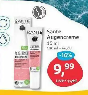 Budni Sante Augencreme Angebot