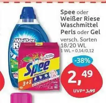 Budni Spee Oder Weißer Riese Waschmittel Perls Oder Gel Angebot