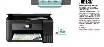 EP Epson Nachfüllbarer Multi-funktionsdrucker Eco-tank Et-2750 Angebot