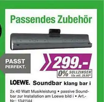 EP Loewe Soundbar Klang Bar I Angebot