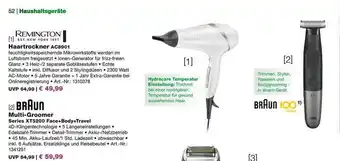 EP Remington Haartrockner Ac8901 Braun Multi-groomer Series Xt5200 Face+body-travel Angebot