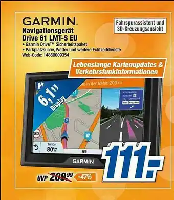 Expert Garmin Navigationsgerät Drive 61 Lmt-s Eu Angebot