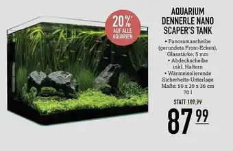 Kölle Zoo Aquarium Dennerle Nano Scaper's Tank Angebot