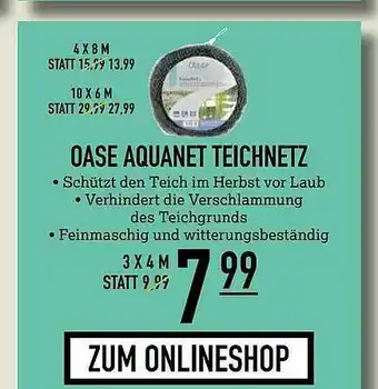 Kölle Zoo Oase Aquanet Teichnetz Angebot