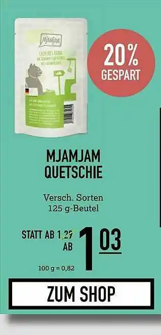 Kölle Zoo Mjamjam Quetschie Angebot