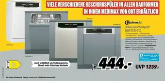 MEDIMAX Bauknecht Einbau-geschirrspüler Bbo 3c33cx Angebot