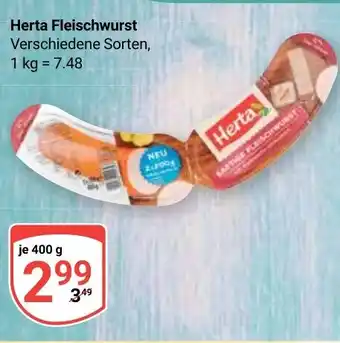 Globus Herta Fleischwurst 400 g Angebot