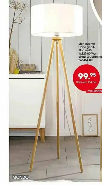 Möbel Martin Mondo Stehleuchte Eiche Geölt Oder Stoff Weiß Angebot