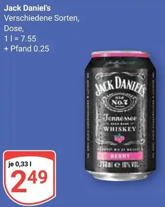 Globus Jack Daniel's 0,33 l Angebot