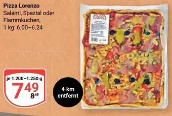 Globus Pizza Lorenzo Salami 1.200-1.250 g Angebot