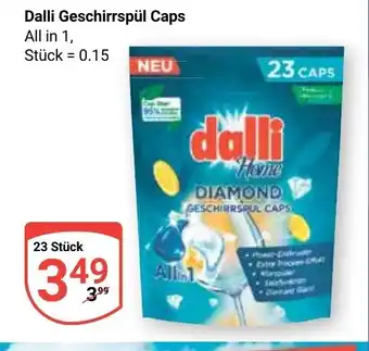 Globus Dalli Geschirrspül Caps All in 1 Angebot