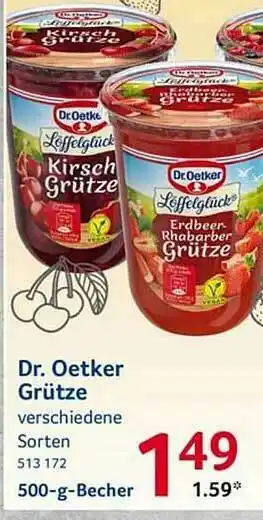 Selgros Dr Oetker Grütze Angebot