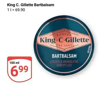 Globus King C. Gillette Bartbalsam 100 ml Angebot