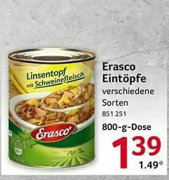 Selgros Erasco Eintöpfe Angebot